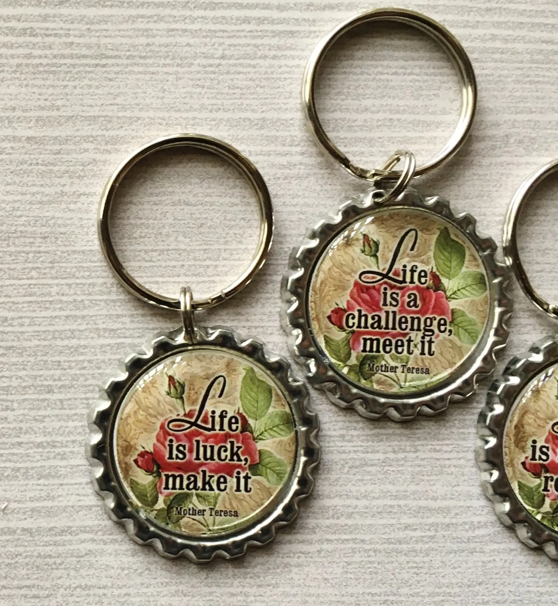 Inspirational Quotes Keychains