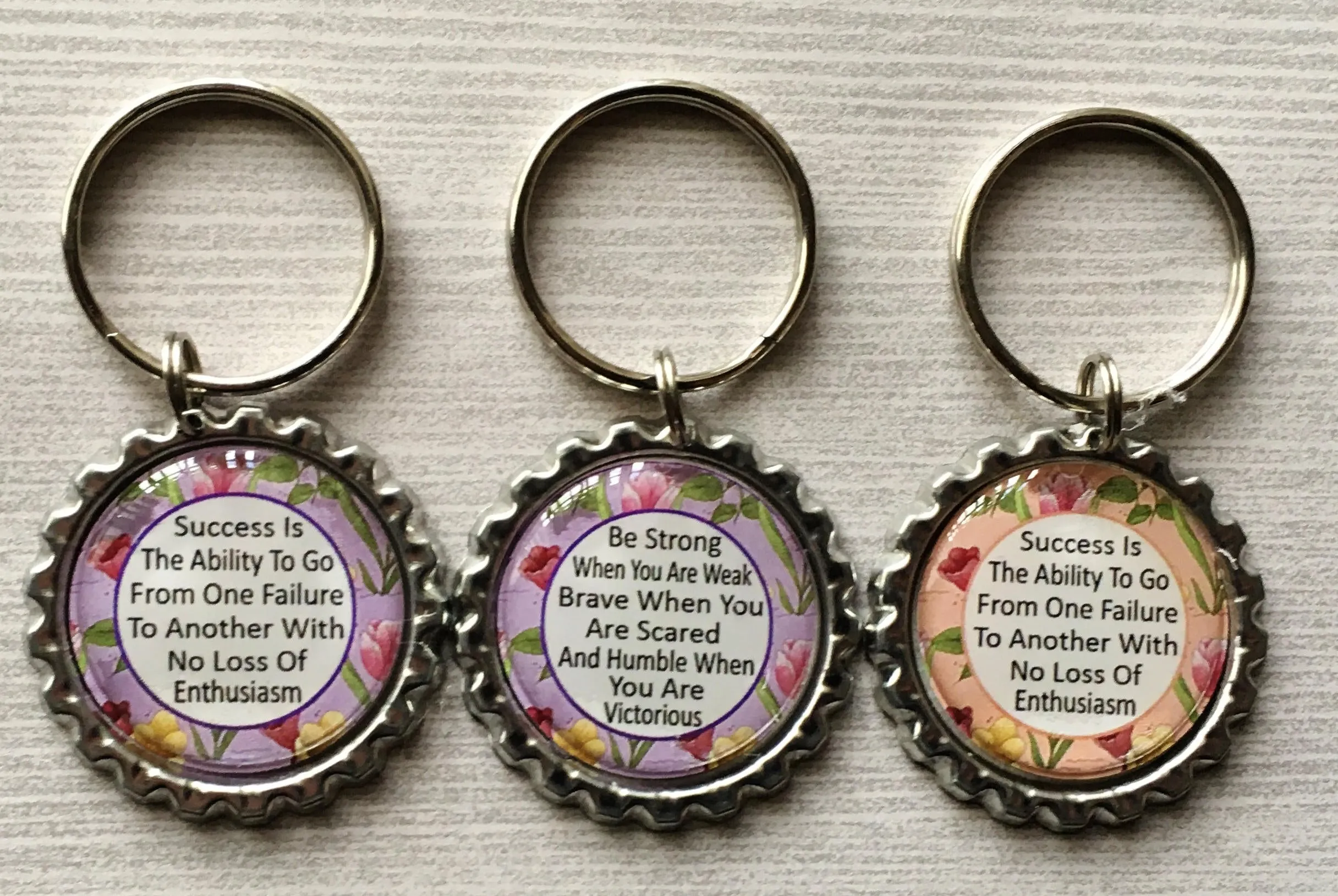 Inspirational Quotes Keychains