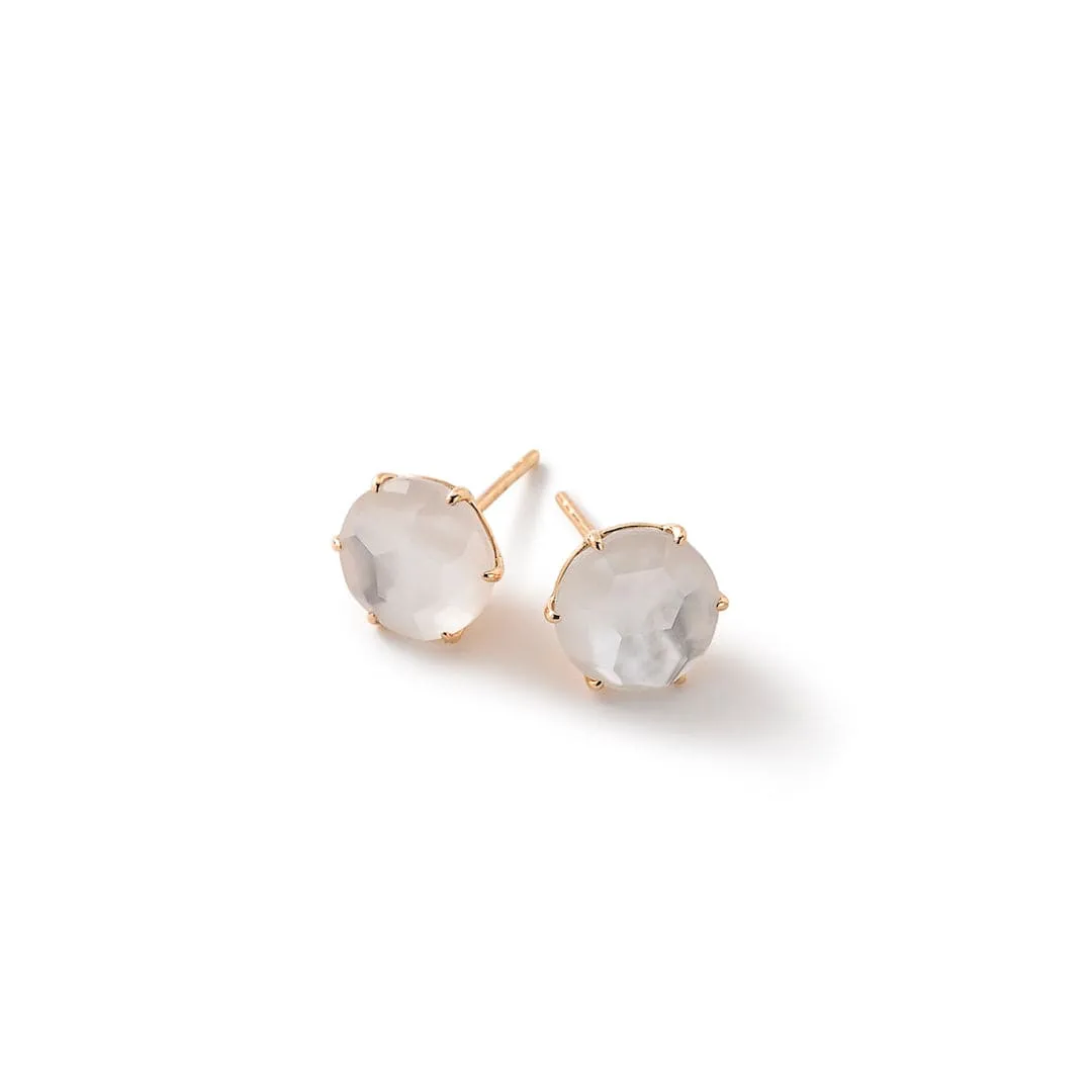 Ippolita Yellow Gold and Mother-of-Pearl Rock Candy Stud Earrings
