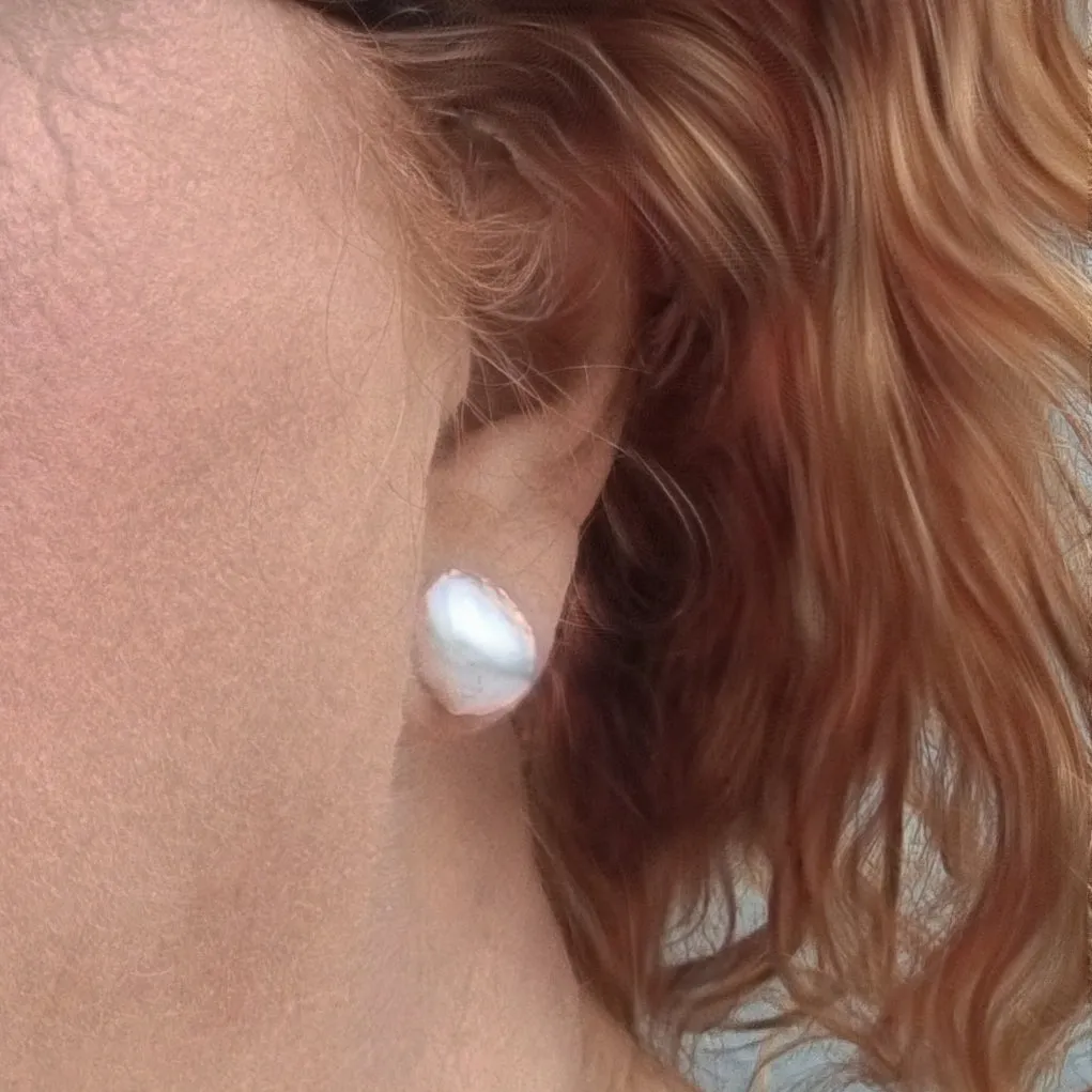 Iris Freshwater Pearl Sterling Silver Earrings with add on drops
