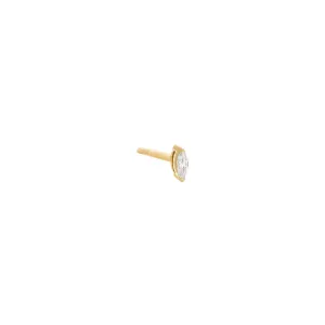 Itty Bitty Diamond Marquise Stud Earring 14K