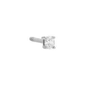 Itty Bitty Diamond Oval Stud Earring 14K