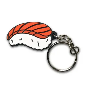 Japan: Salmon (Sake) Nigiri Sushi Soft PVC Keychain
