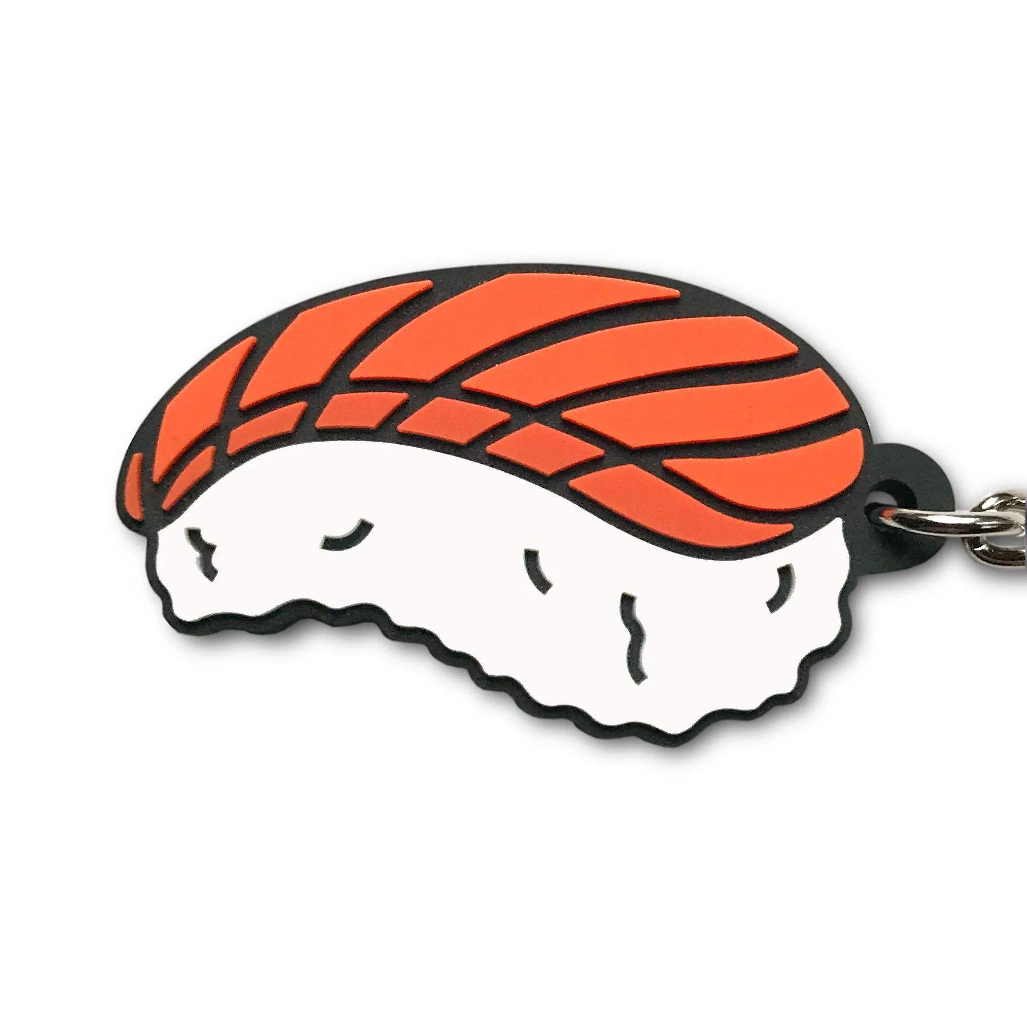 Japan: Salmon (Sake) Nigiri Sushi Soft PVC Keychain