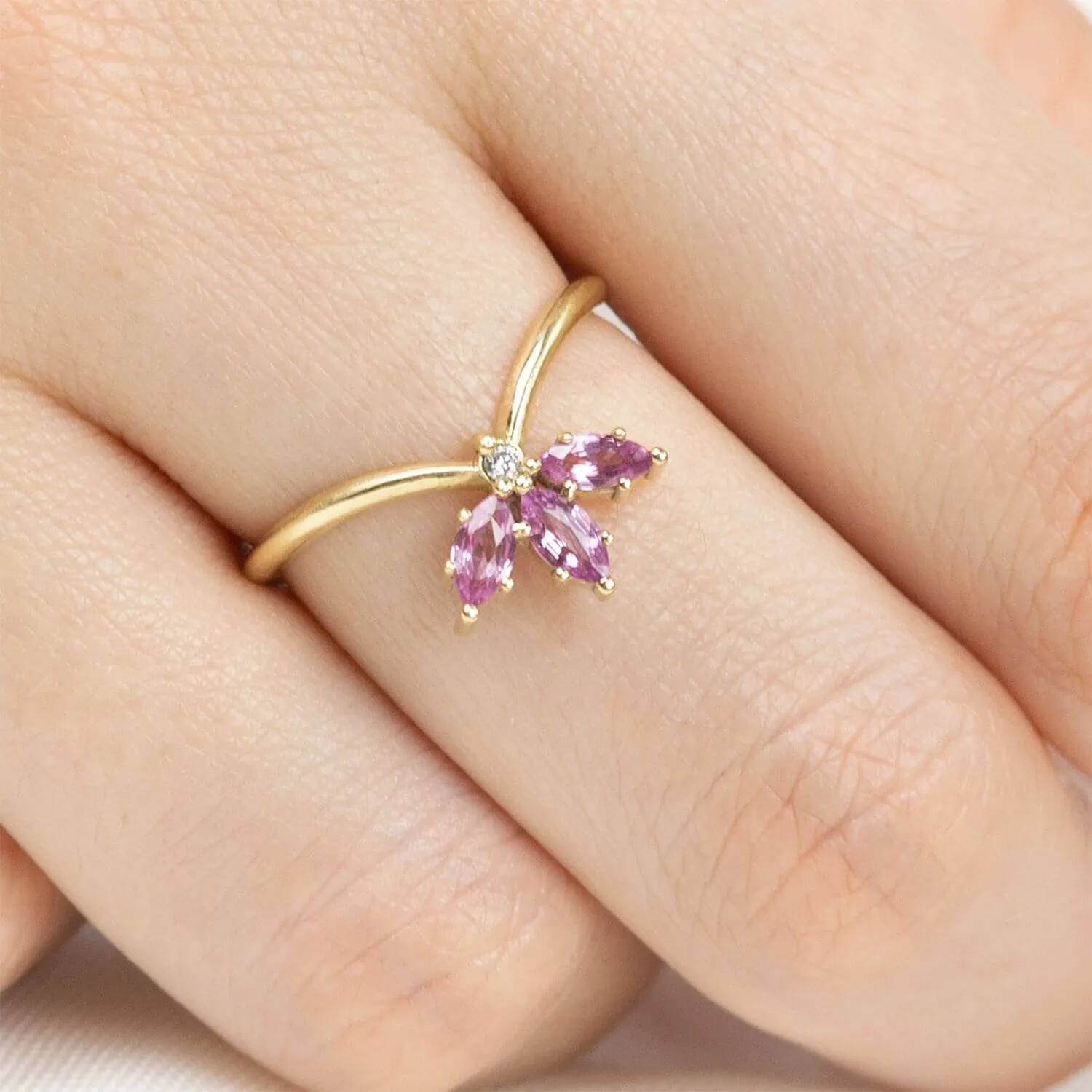 Jasmine Flower Crown Ring