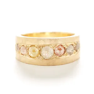 Jeweled Rose Cut Diamond Ring