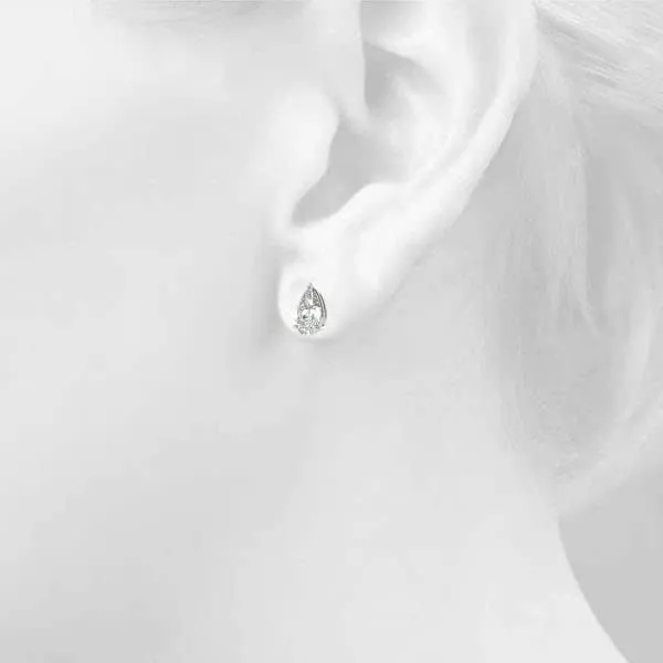 JewelMore 1 Carat - 6 Carat | 14K Gold | IGI Certified Lab Grown Solitaire Diamond Stud Earrings | Oval Shape Push Back Prong Setting Diamonds Stud Earring for women| F-G Color, VS1-VS2 Clarity