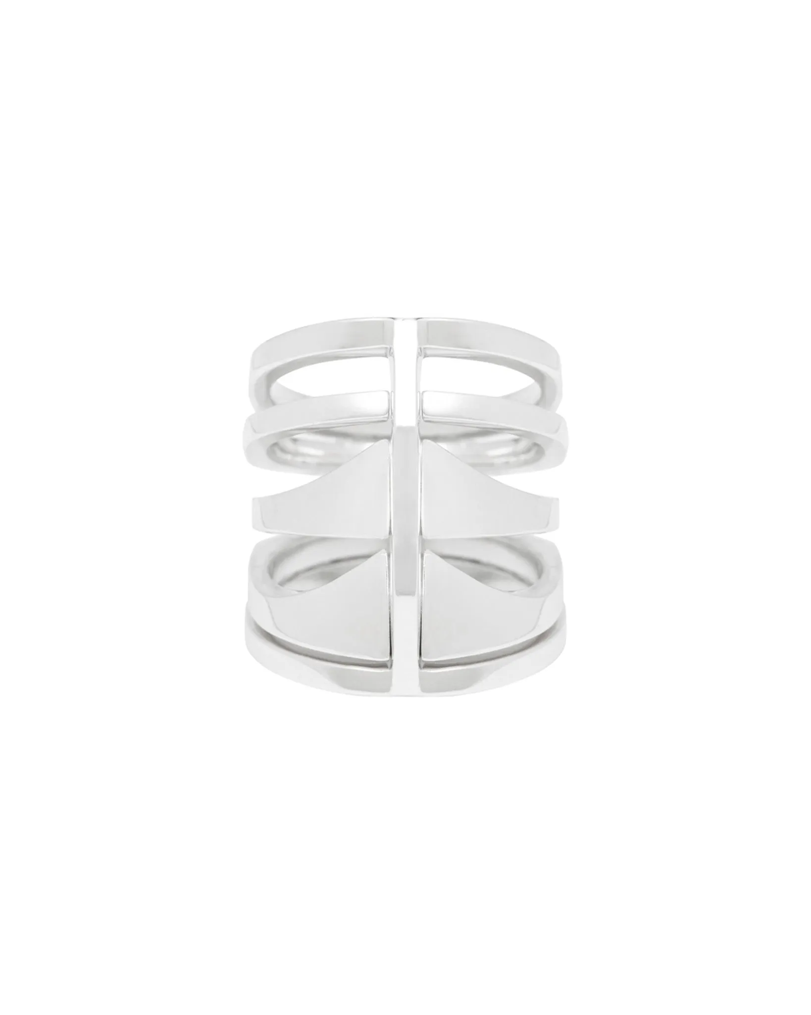 Kaleidoscope Ring Set - Recycled Silver 4-Piece Stacking Rings for Custom Style