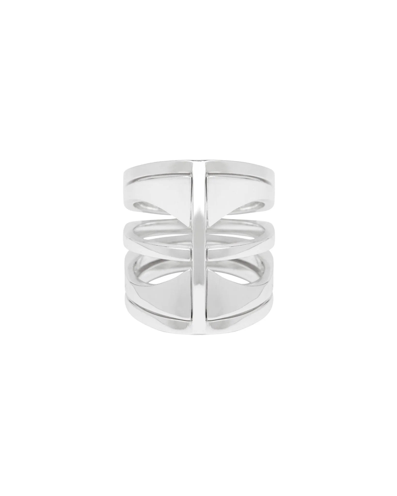 Kaleidoscope Ring Set - Recycled Silver 4-Piece Stacking Rings for Custom Style