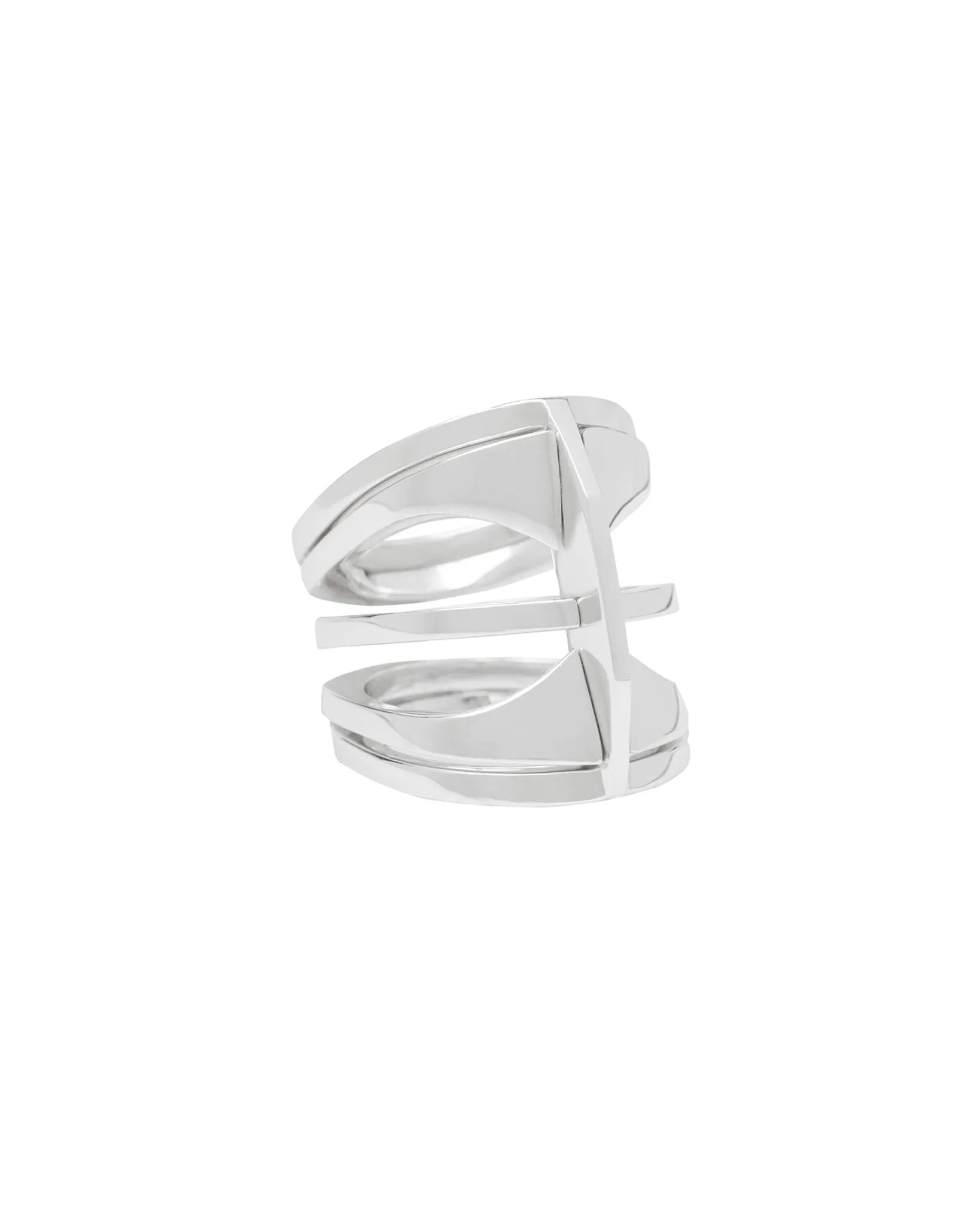 Kaleidoscope Ring Set - Recycled Silver 4-Piece Stacking Rings for Custom Style