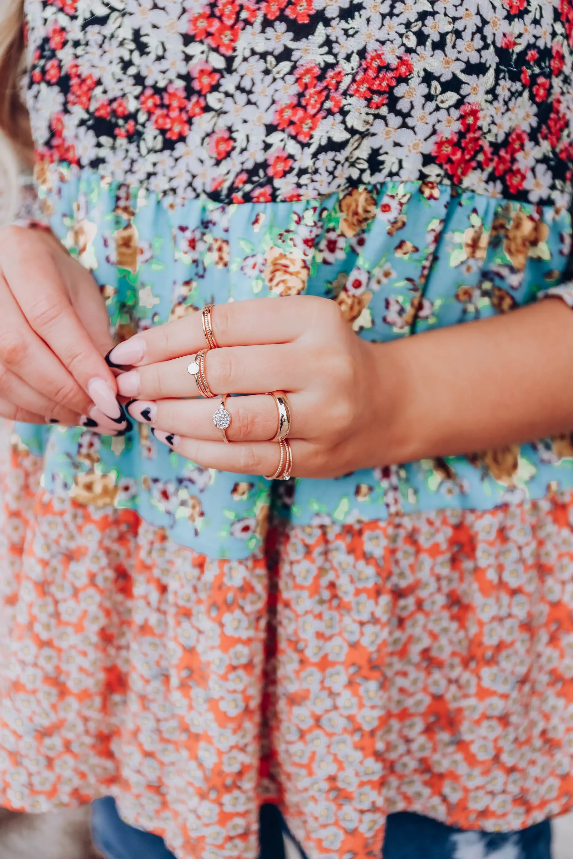 Kenzie Ring Set - Gold