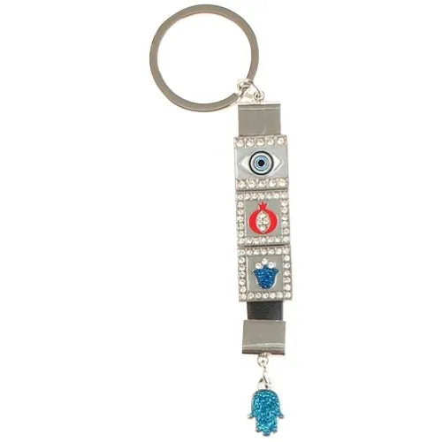 Key holder of Israel Bluenoemi  Gifts with Luck Charms