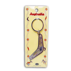 Key Ring Boomerang Aboriginal Kangaroo