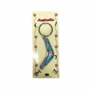 Key Ring Boomerang Green Tram