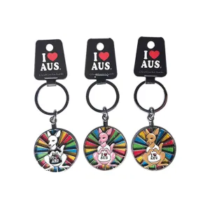 Key Ring Kangaroo Spinning Fortune Wheel