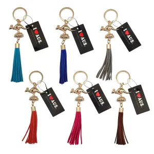 Key Ring Kangaroo With Tassel Australia