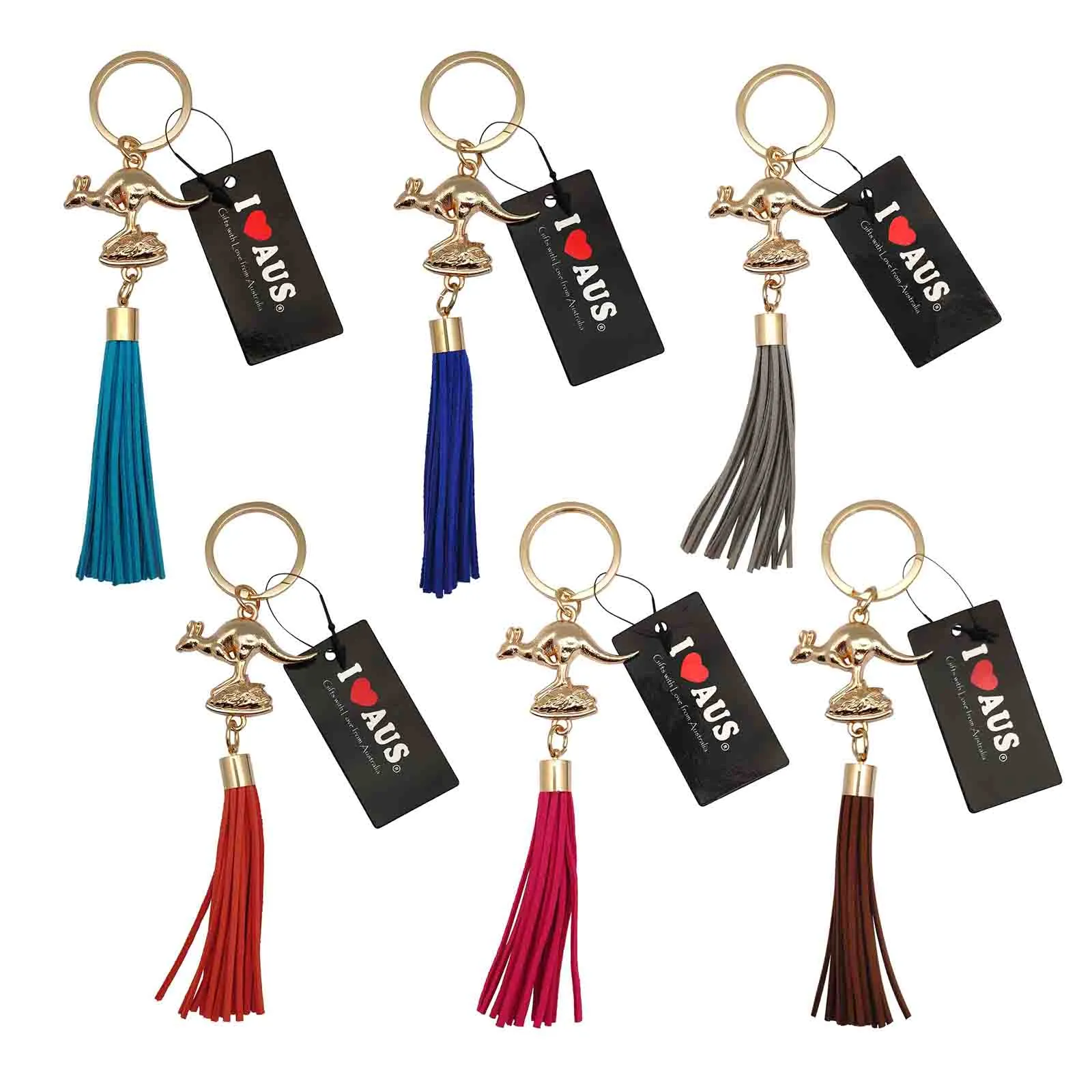Key Ring Kangaroo With Tassel Australia