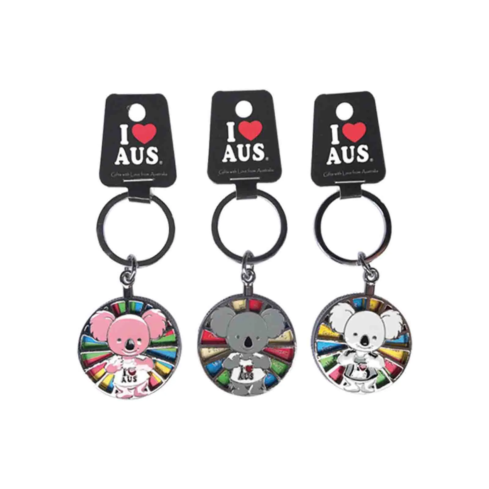 Key Ring Koala Spinning Fortune Wheel
