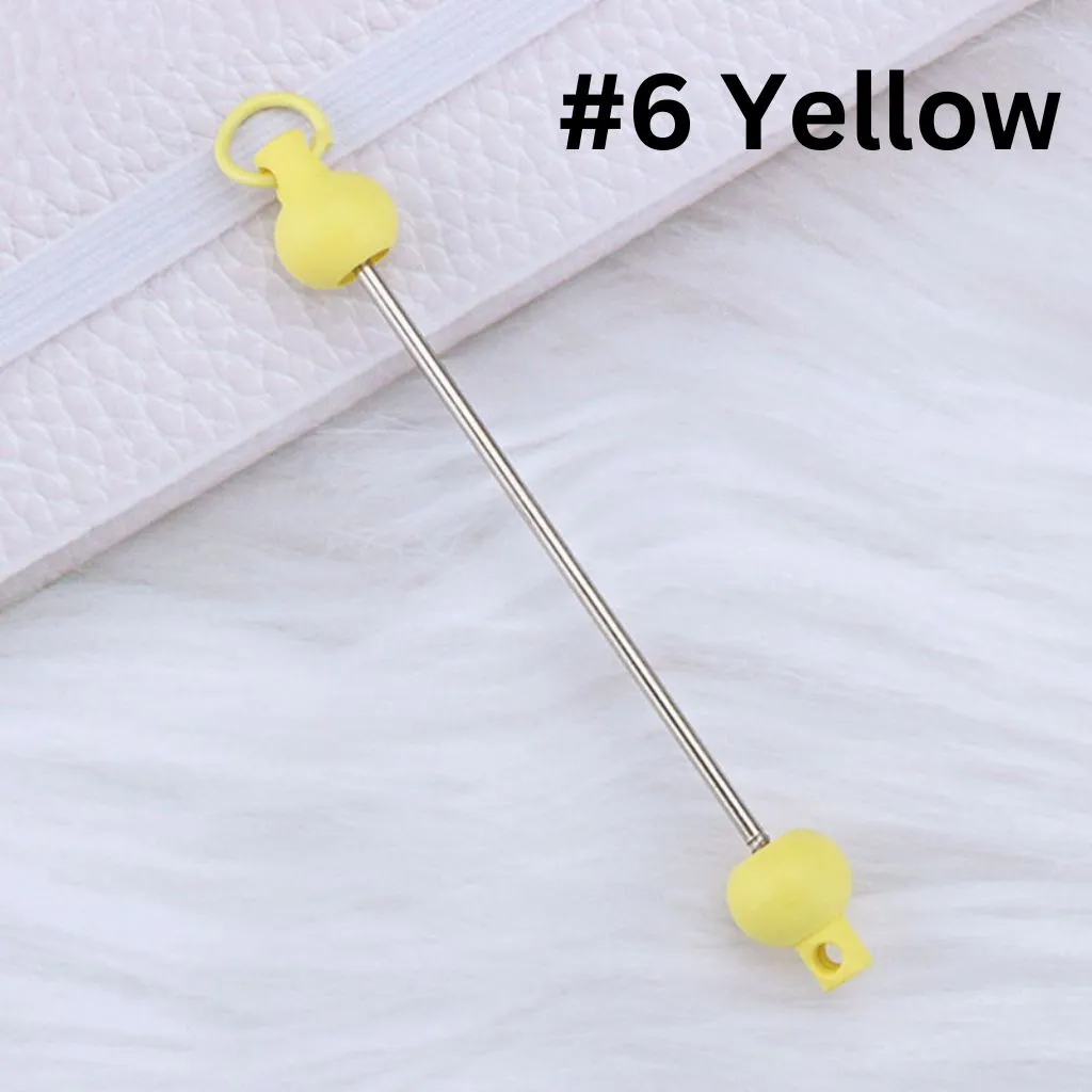 Keychain Bars, Beadable Bars for Keychains in Solid Colors, Size 95mm