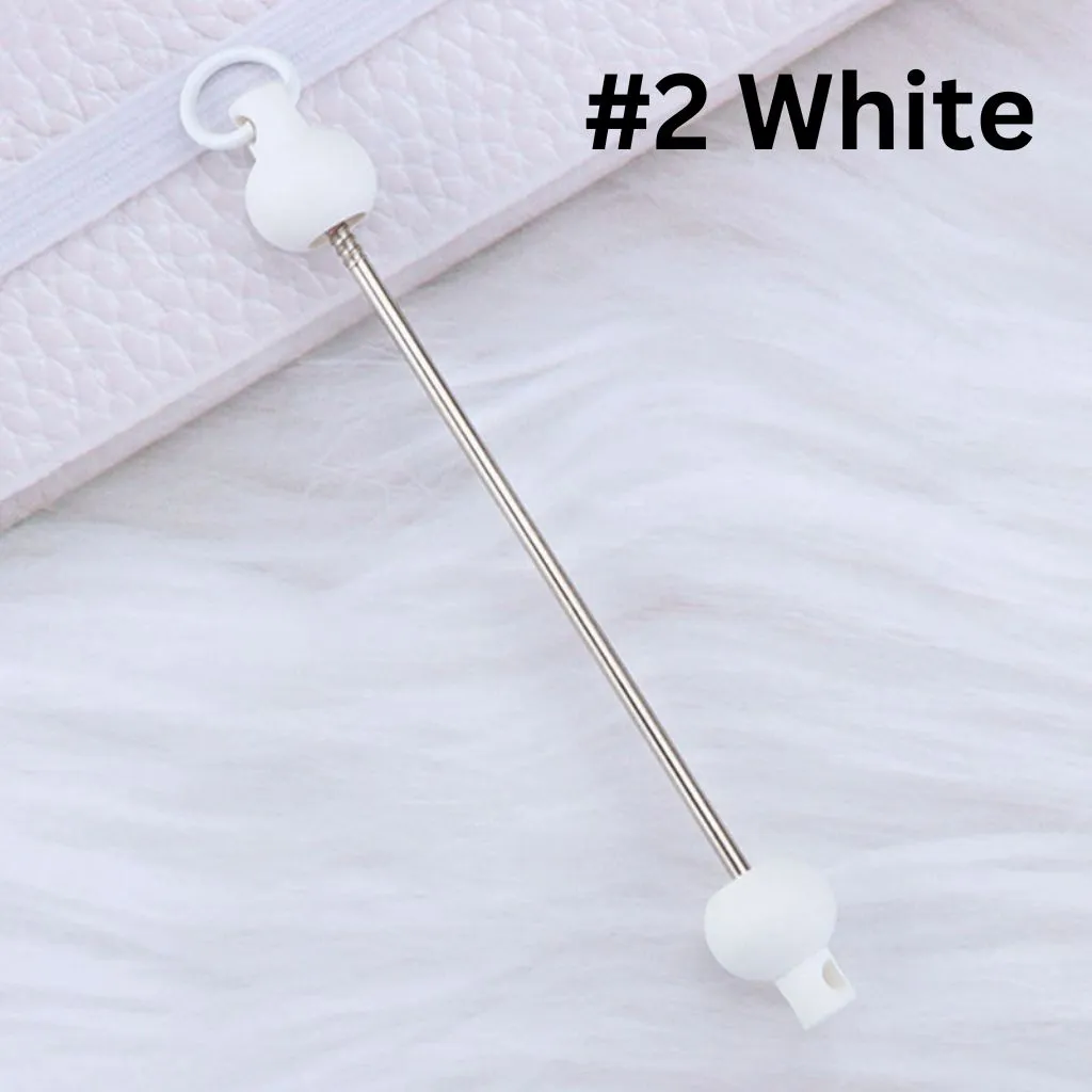 Keychain Bars, Beadable Bars for Keychains in Solid Colors, Size 95mm