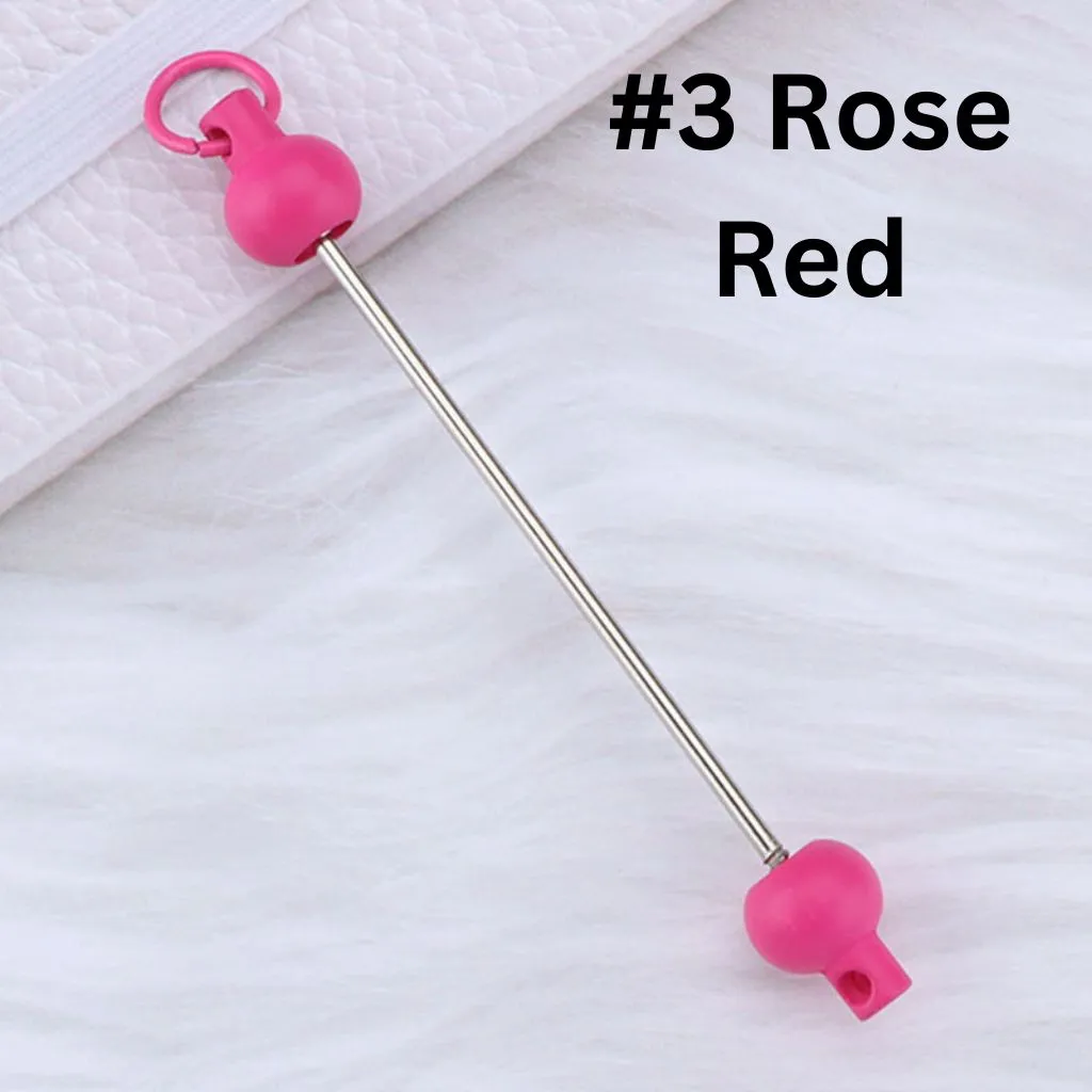 Keychain Bars, Beadable Bars for Keychains in Solid Colors, Size 95mm