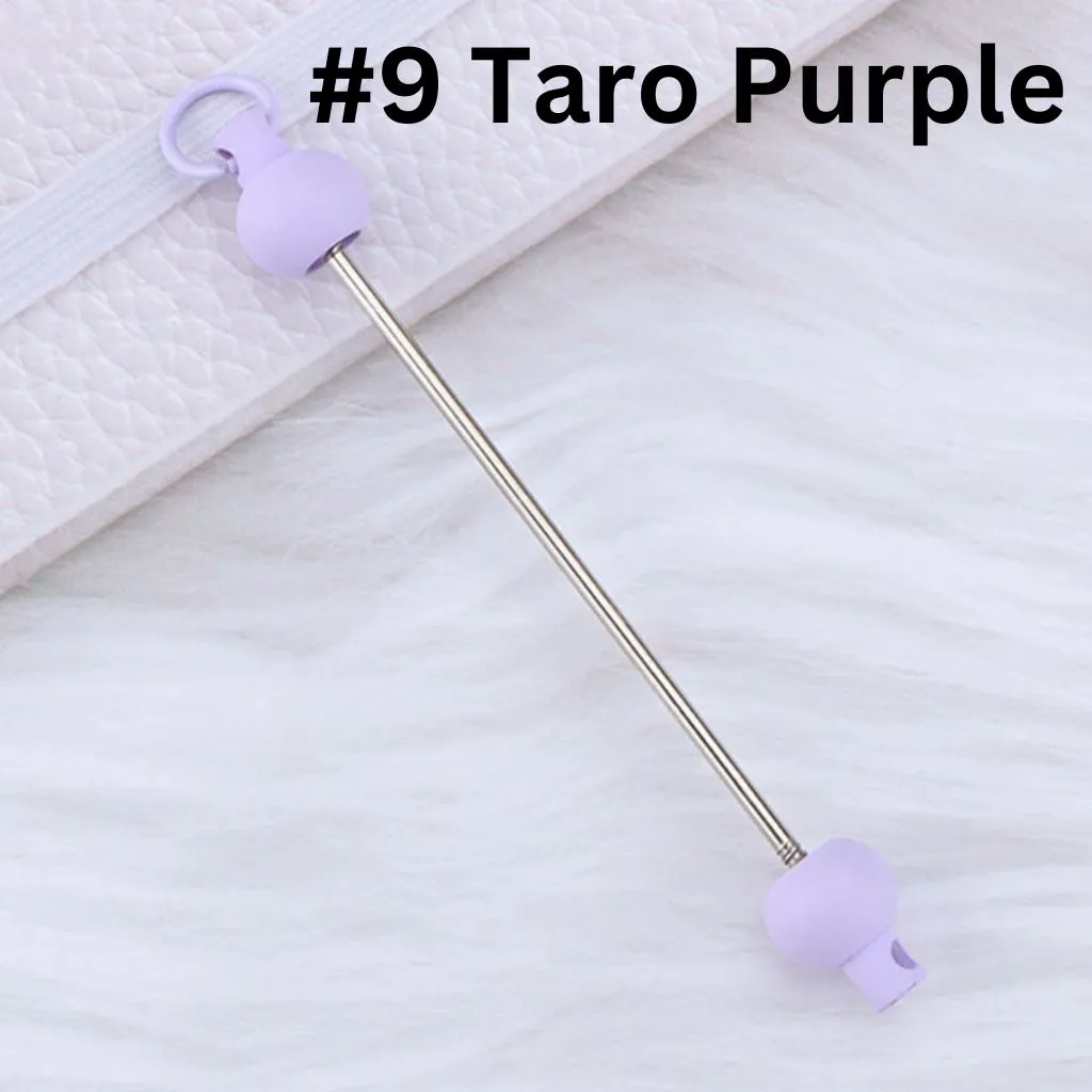 Keychain Bars, Beadable Bars for Keychains in Solid Colors, Size 95mm