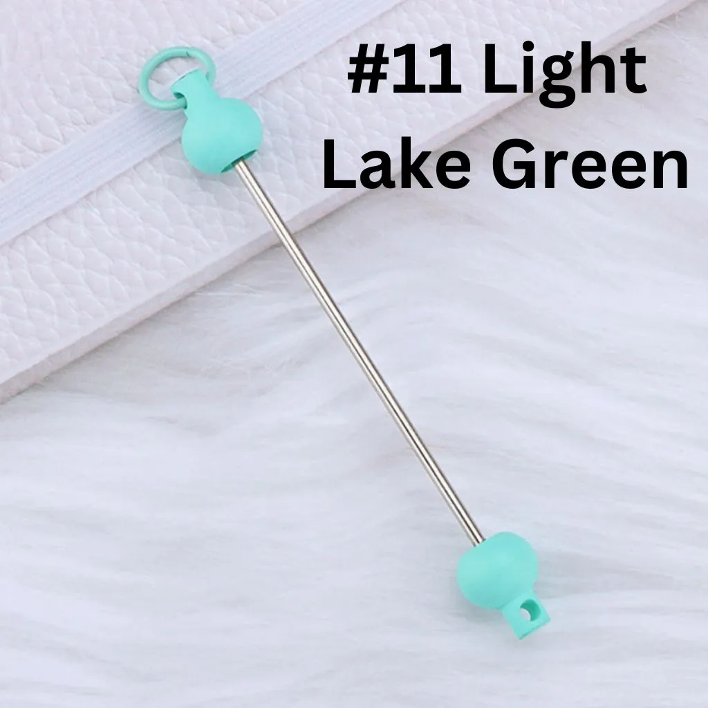 Keychain Bars, Beadable Bars for Keychains in Solid Colors, Size 95mm