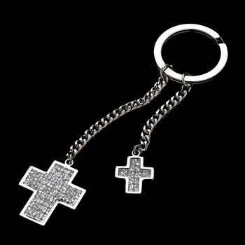 Keychain - Silver Glitter
