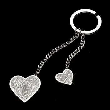 Keychain - Silver Glitter