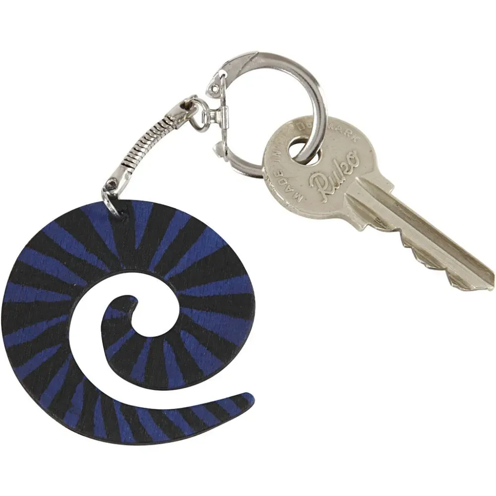Keyring with chain Key Rings Craft Project Supplies
