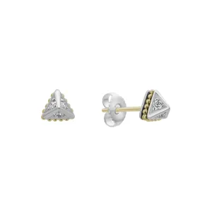 KSL Small Pyramid Diamond Stud Earrings