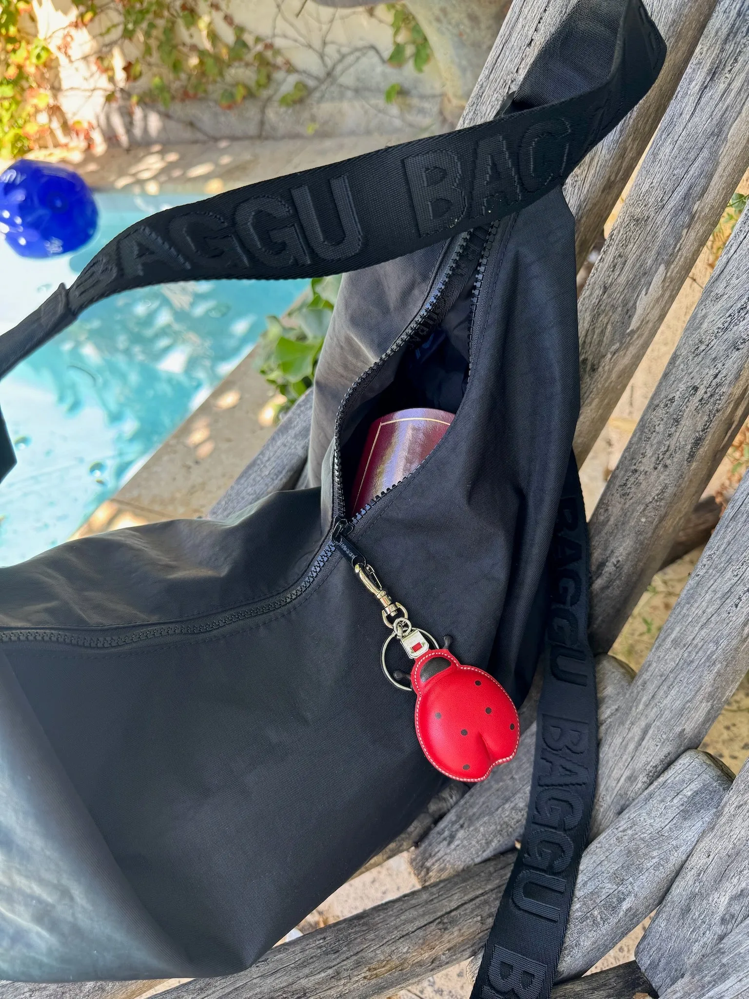 Ladybug Keychain Bag Charm
