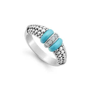 LAGOS Blue Caviar Ceramic Diamond Ring