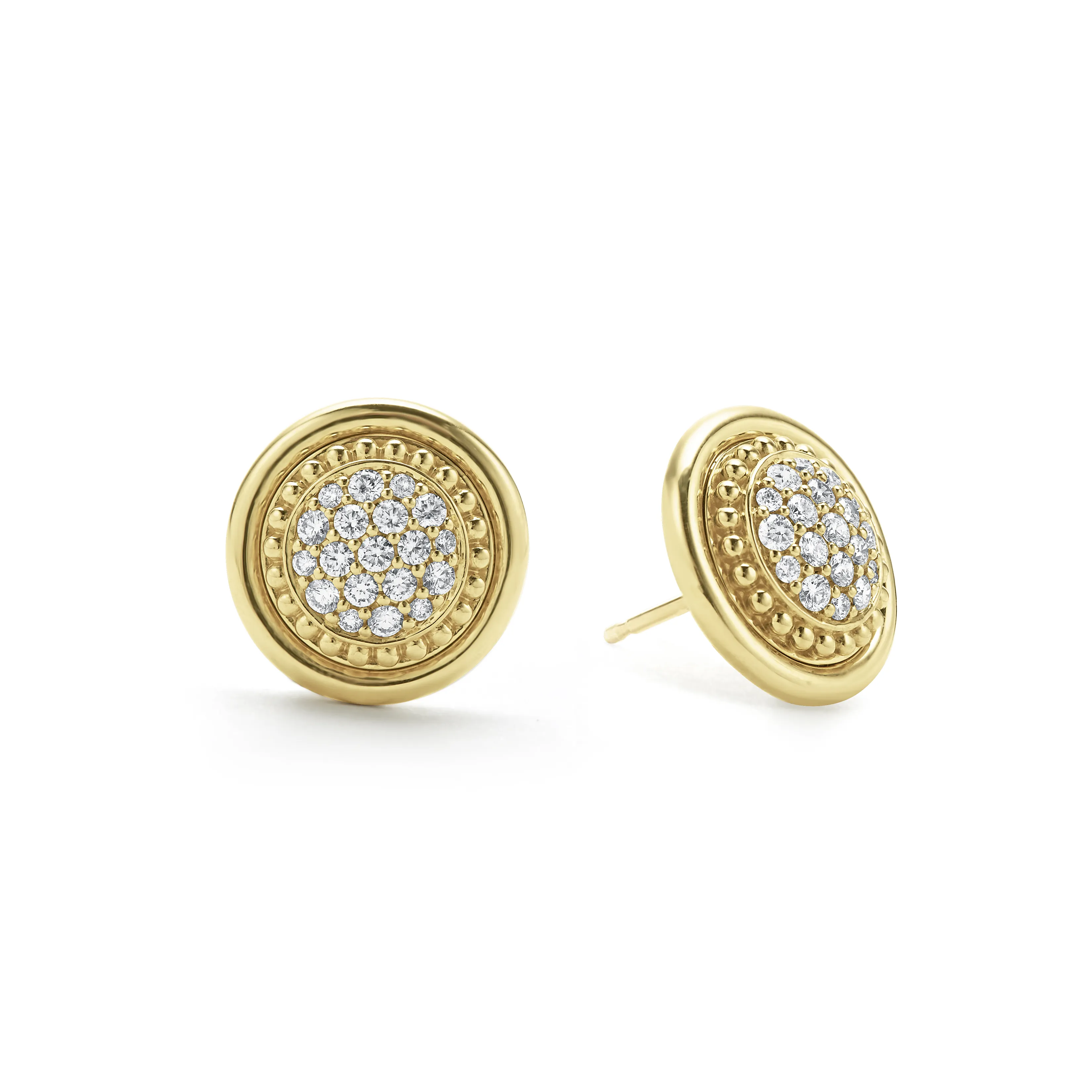 LAGOS Meridian 18K Gold Diamond Stud Earrings