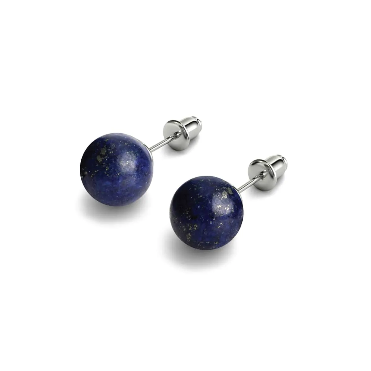 Lapis | .925 Sterling Silver | Gemstone Stud Earrings