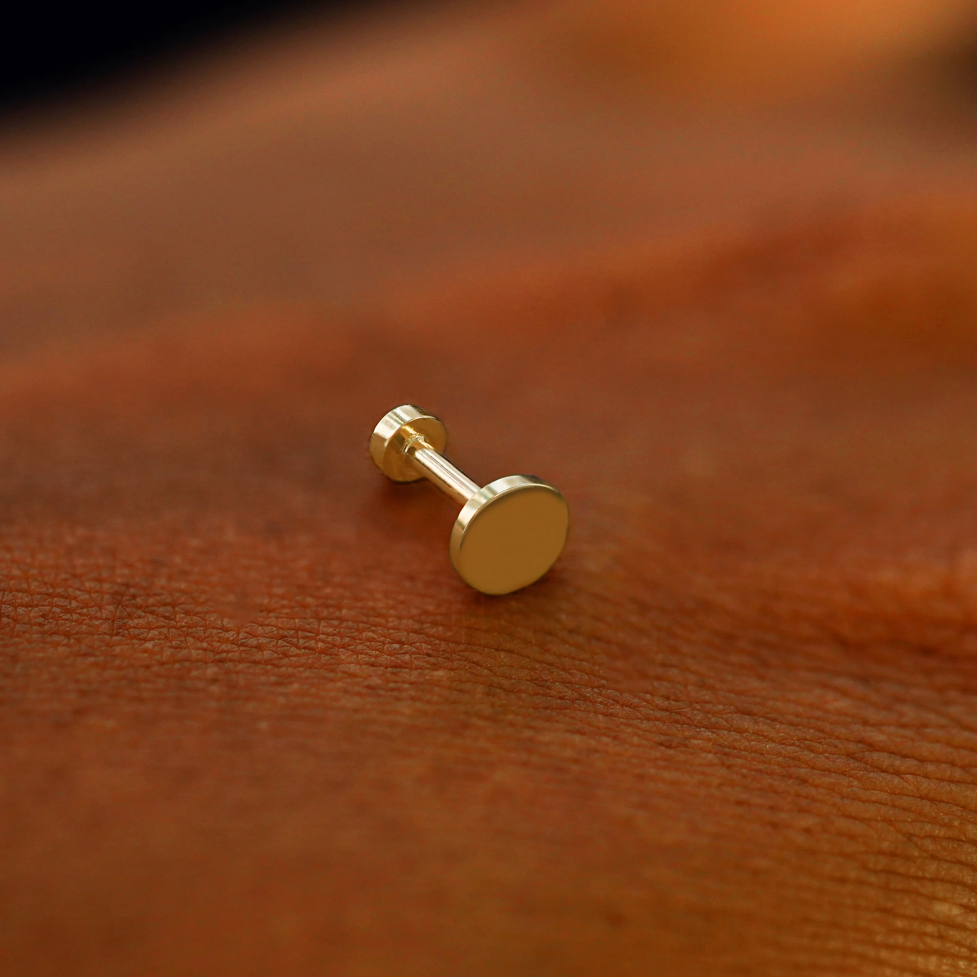 Large Circle Flatback Piercing