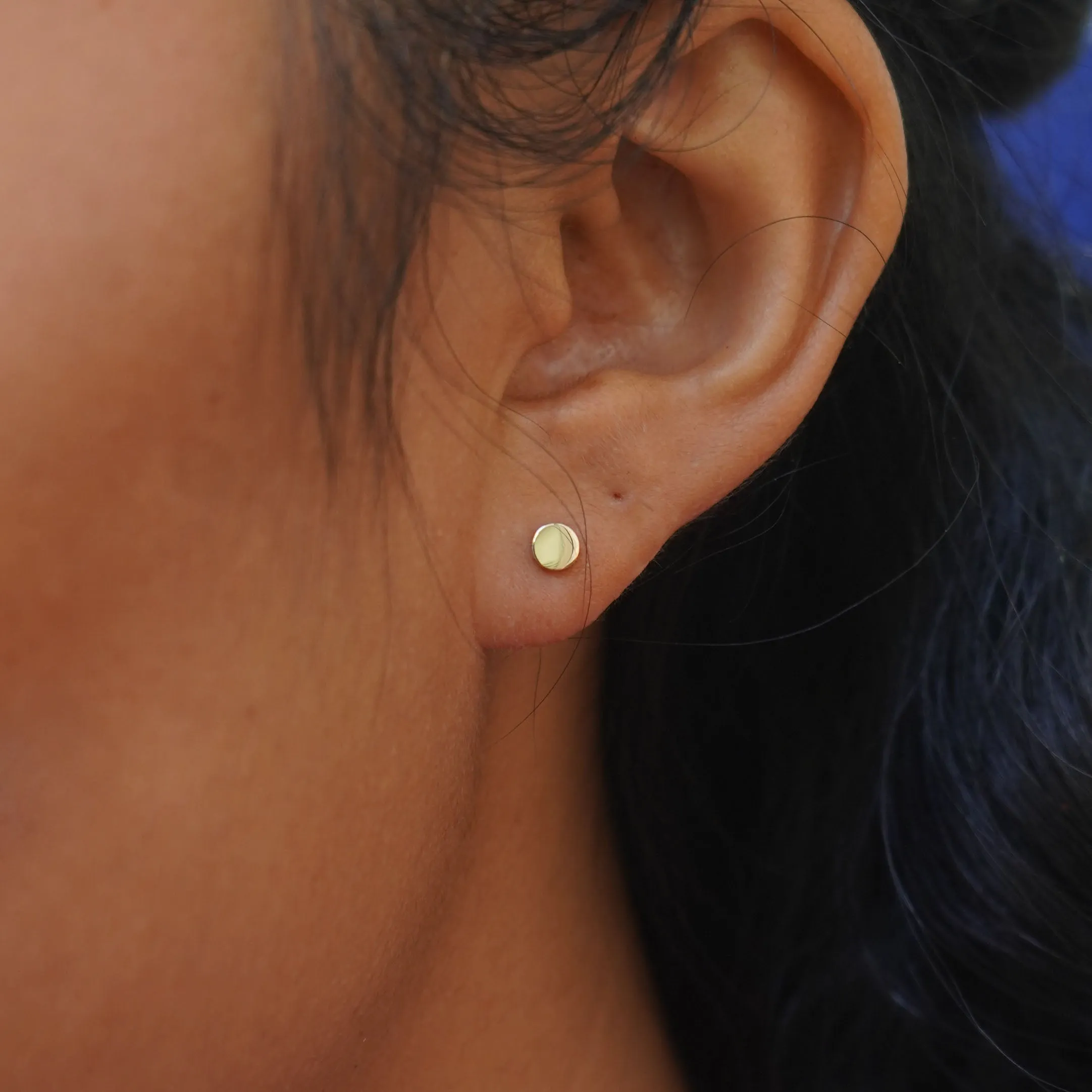 Large Circle Flatback Piercing