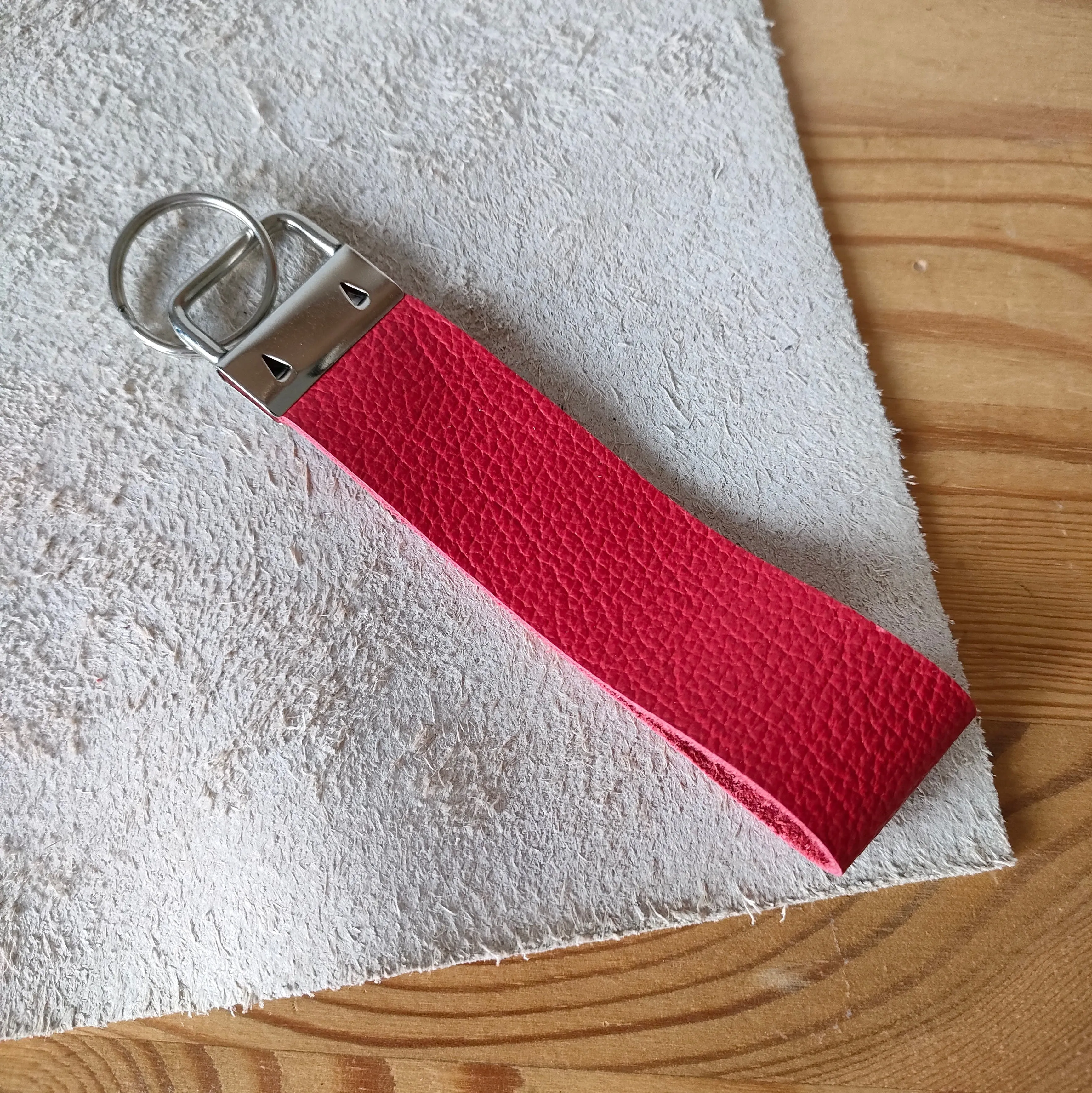 Leather Keyrings - Various Colours