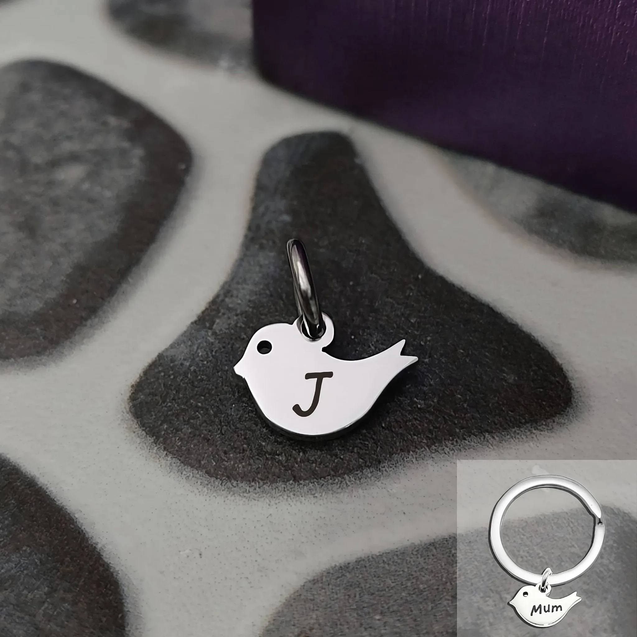 Little Bird Charm for Keyring