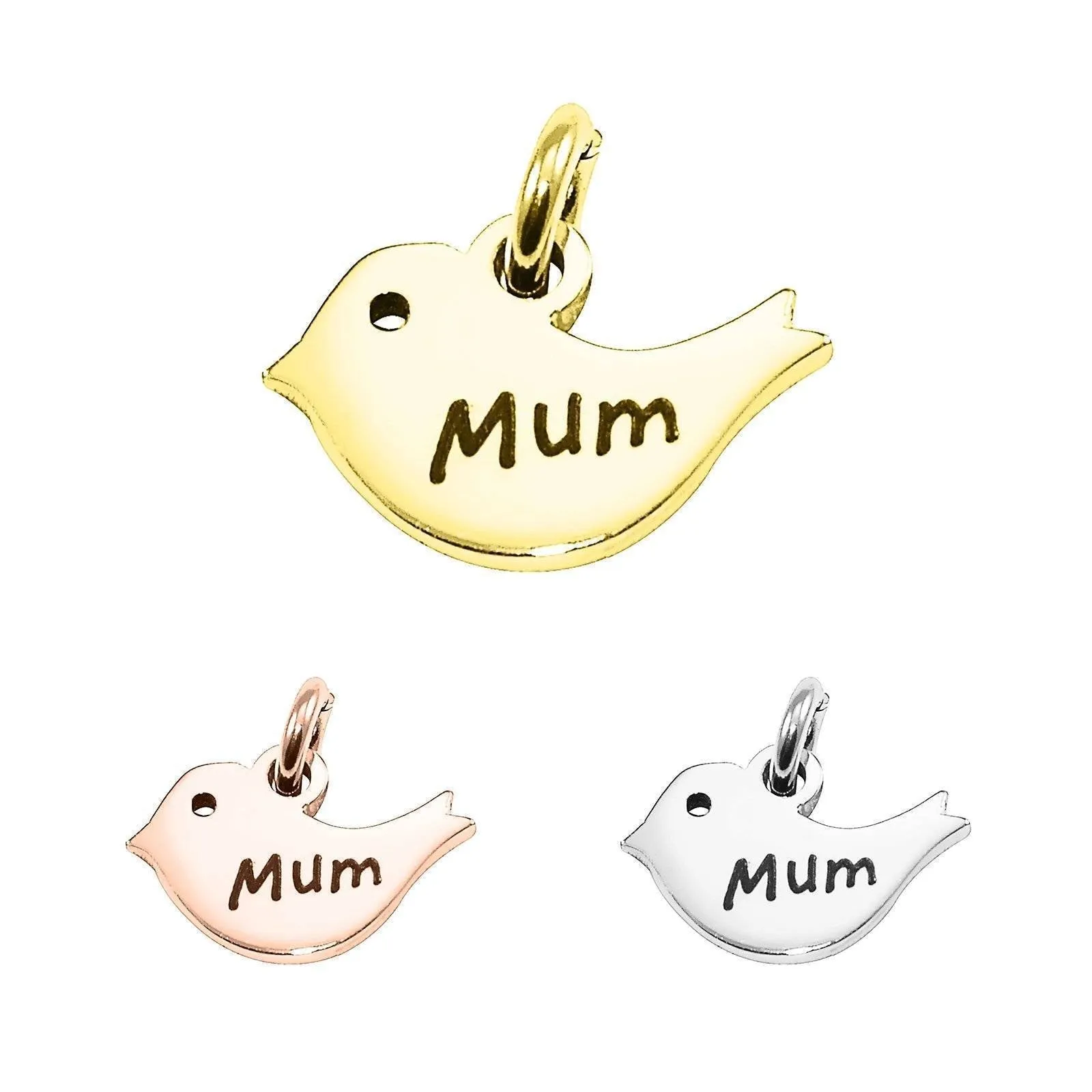 Little Bird Charm for Keyring