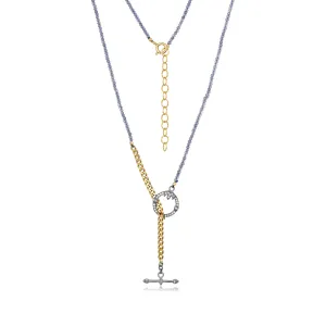 Little Gem With Hanging Toggle Necklace