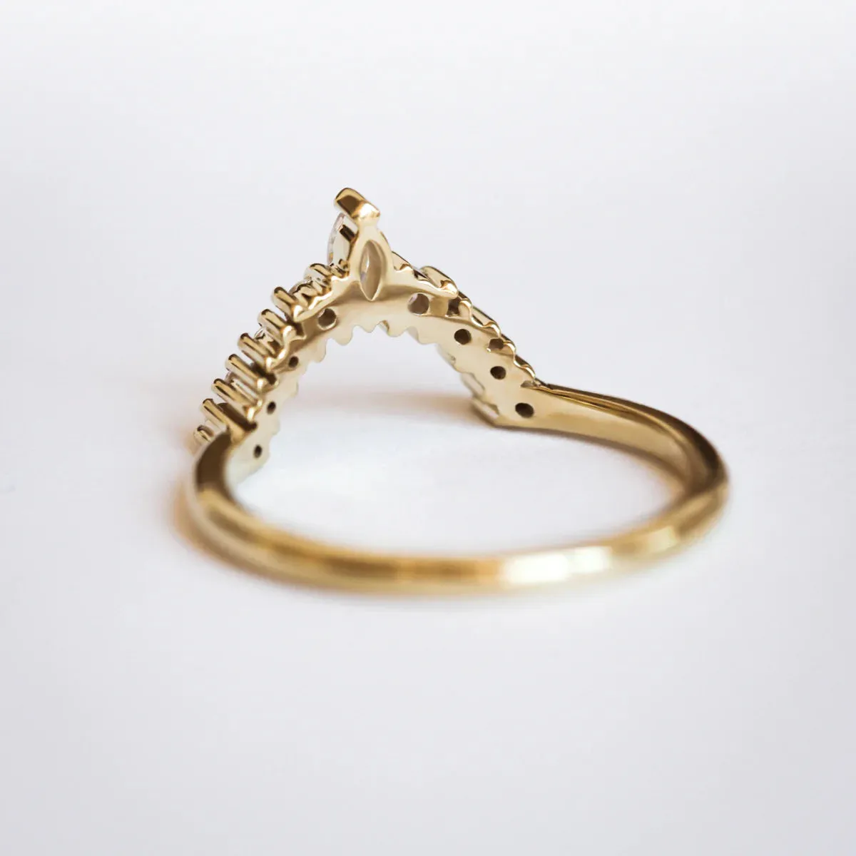 Liza Halo Moissanite Marquise Band