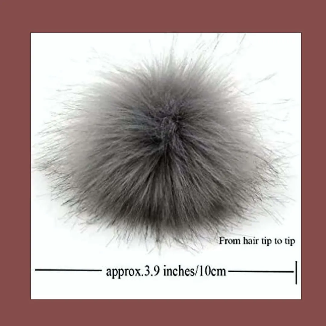 Lizard Keychain/Faux Fur Pom Pom Charm Key Chain-Purse Charm/Journal Charm