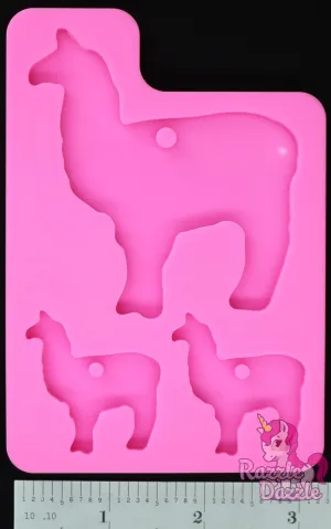 Llama Family Key Chain Mold