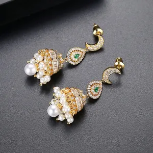 Long Dangle Festive CZ Jhumki / Jhumka