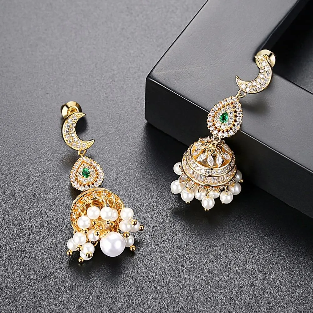 Long Dangle Festive CZ Jhumki / Jhumka