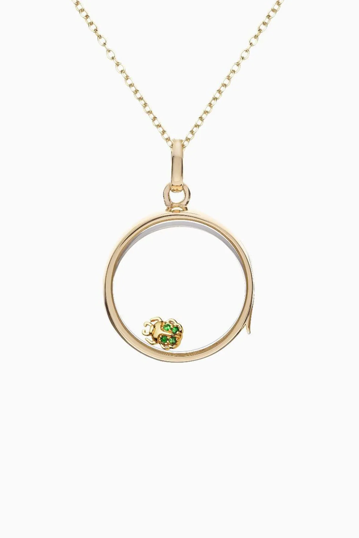 LOQUET LONDON | EMERALD SCARAB CHARM