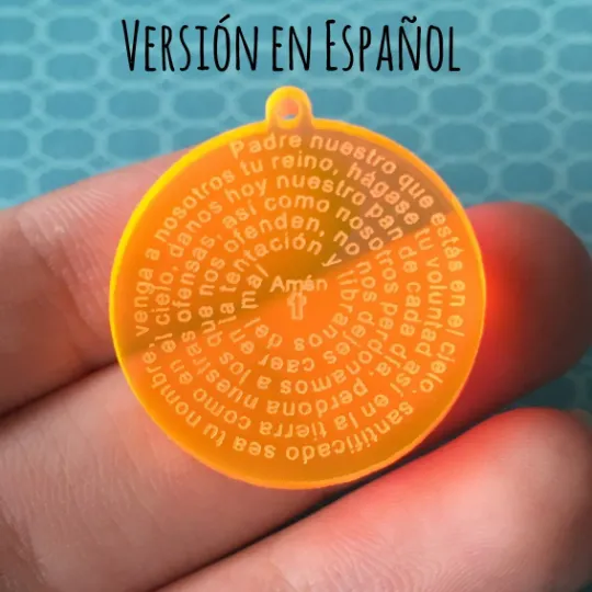 Lord's Prayer - Padre Nuestro - English & Spanish / 10 Pieces, 30mm