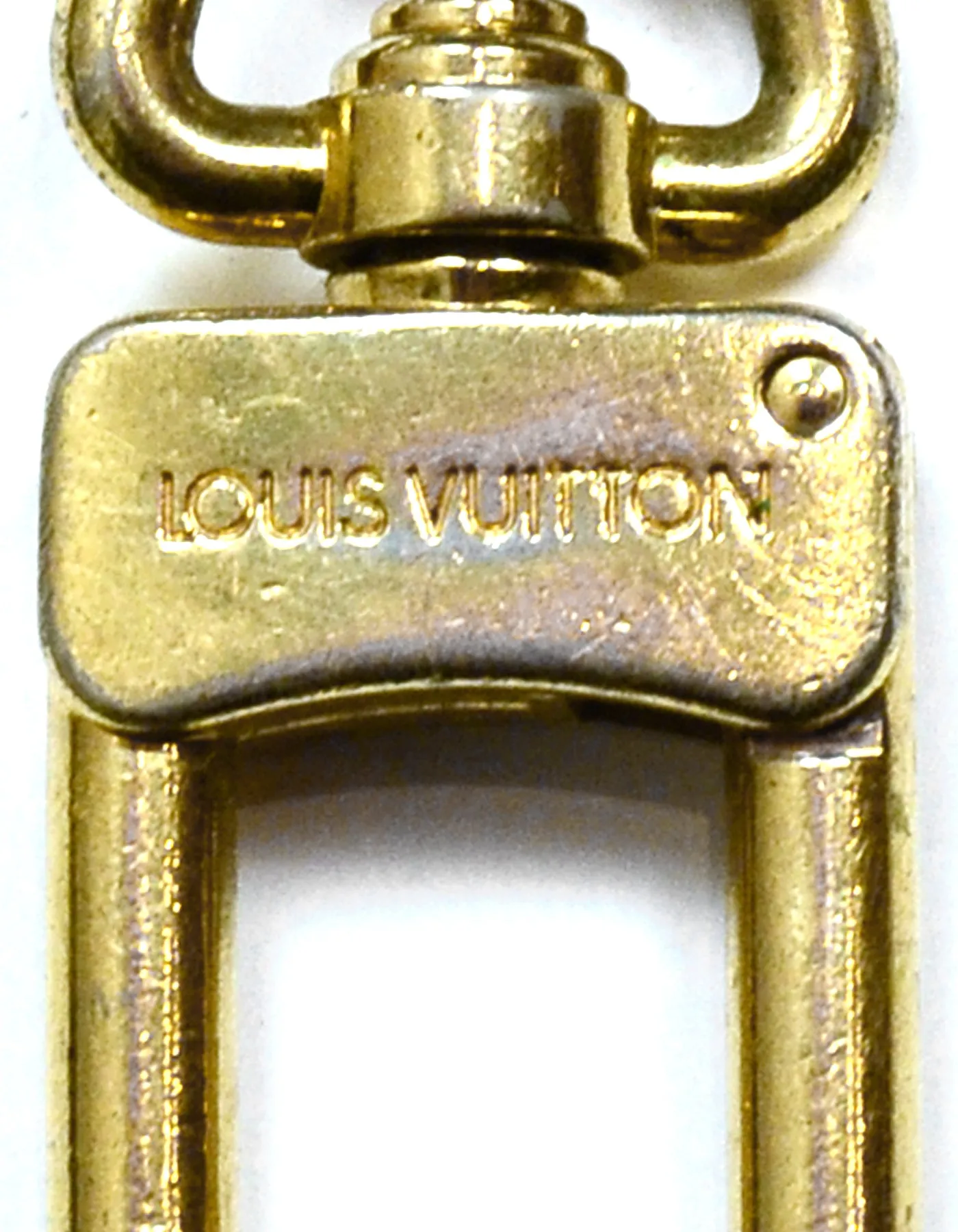 Louis Vuitton Goldtone Key Ring Pochette Extender