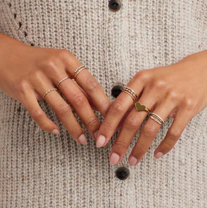 Louise Heart Signet Ring